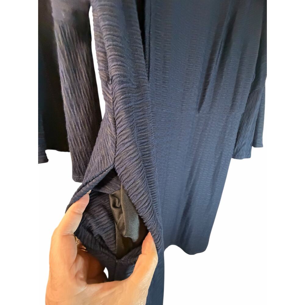 Alyx Navy Textured Dress - Size 1X - Picture 6 of 13